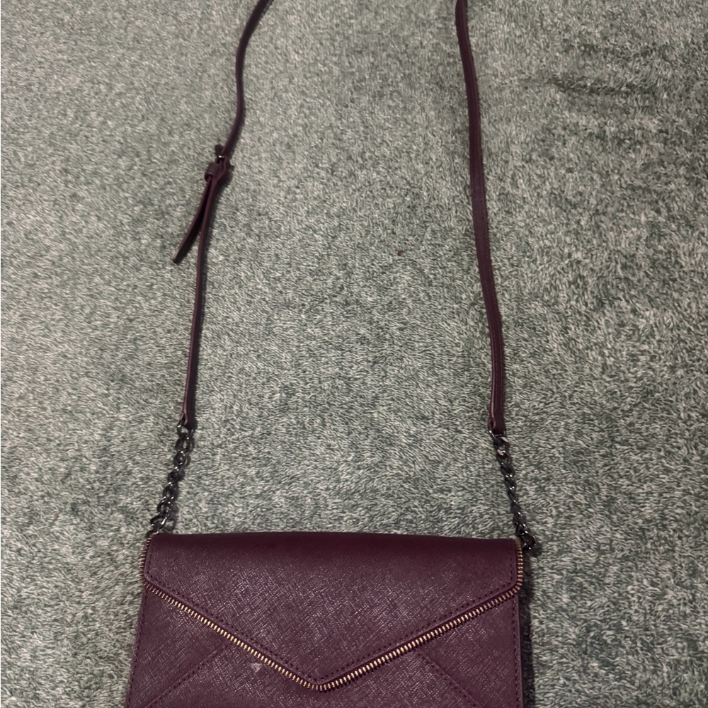 Rebecca Minkoff Plum Crossbody Envelope Bag with Chain Strap